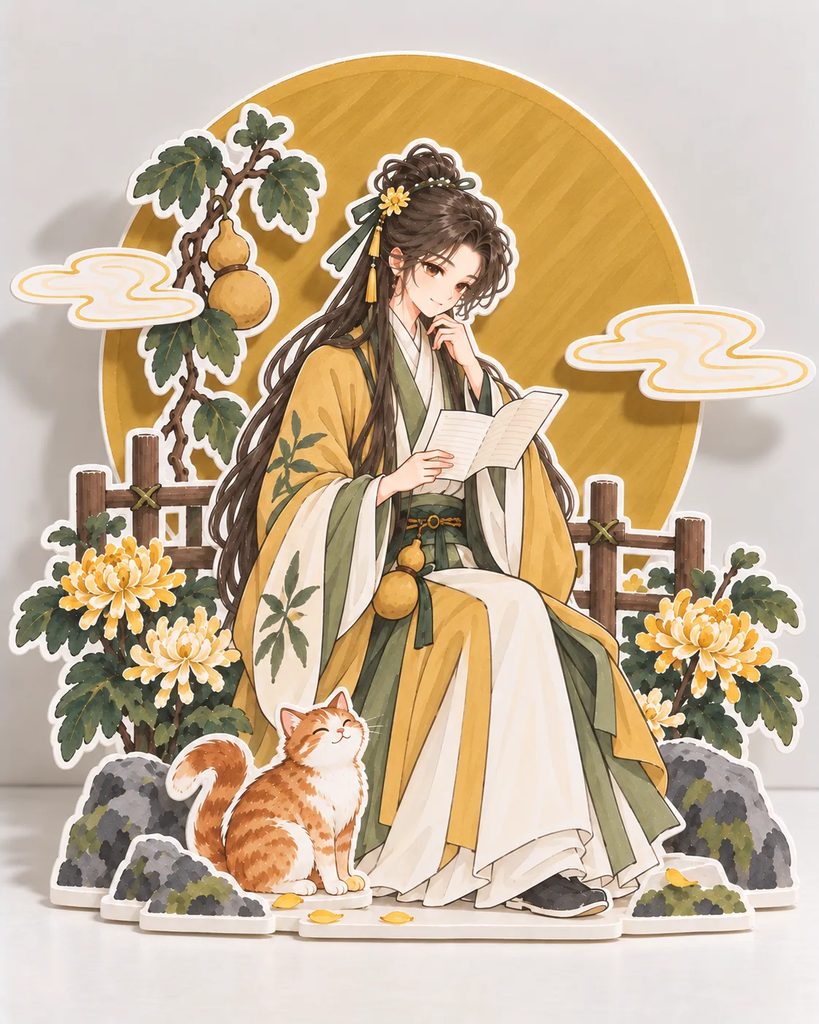 菊篱听秋课效图